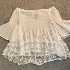 Over the Shoulder White Top